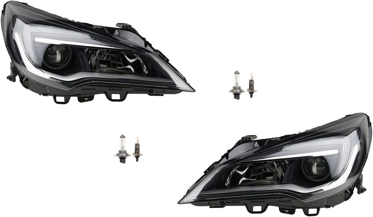 Koplampen Halogeen geschikt voor Opel Astra K 06/15- met H7 H1 Set Links Rechts