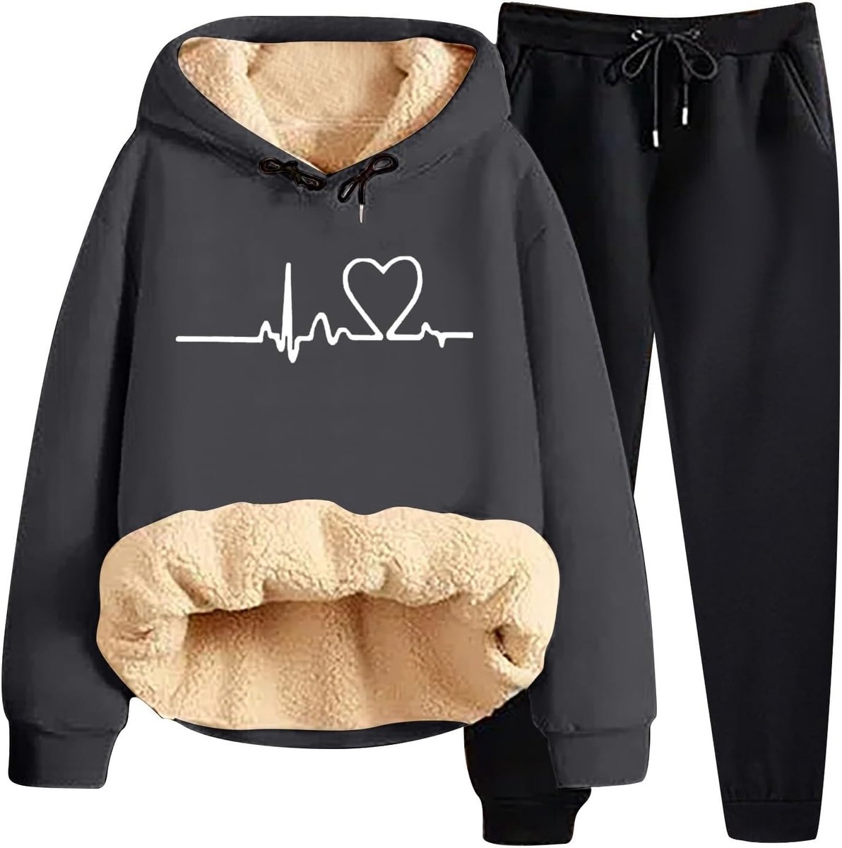 2-delige set voor dames, katoen, tuniek en broek, casual, boothals, vloeiende pasvorm, met zakken, effen, dagelijks gebruik, Boheemse stijl, A42
