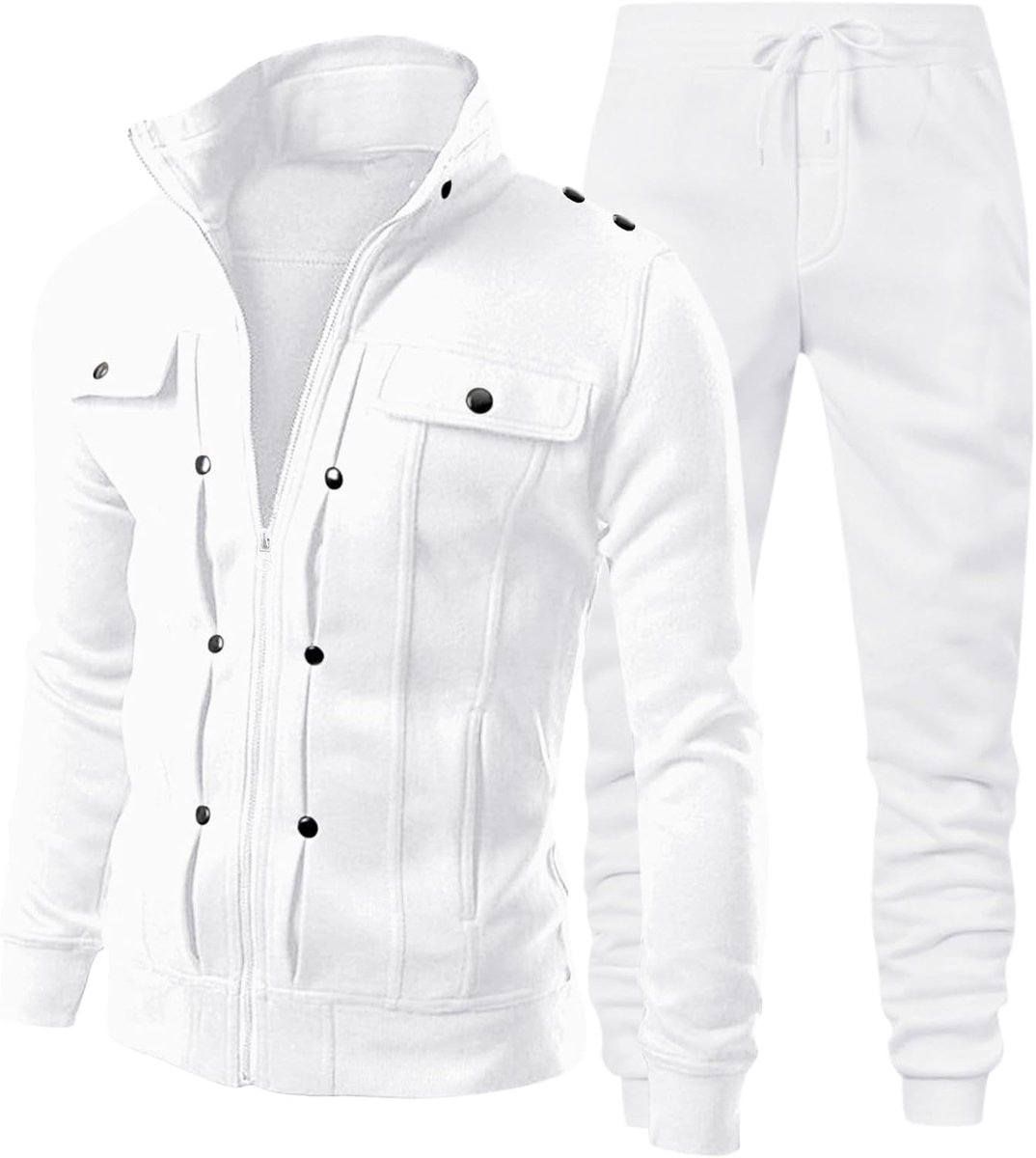 Kostuum voor dames en heren, trendy, herfst-winter, streetwear, los, sport, klassiek, effen, trui, broek