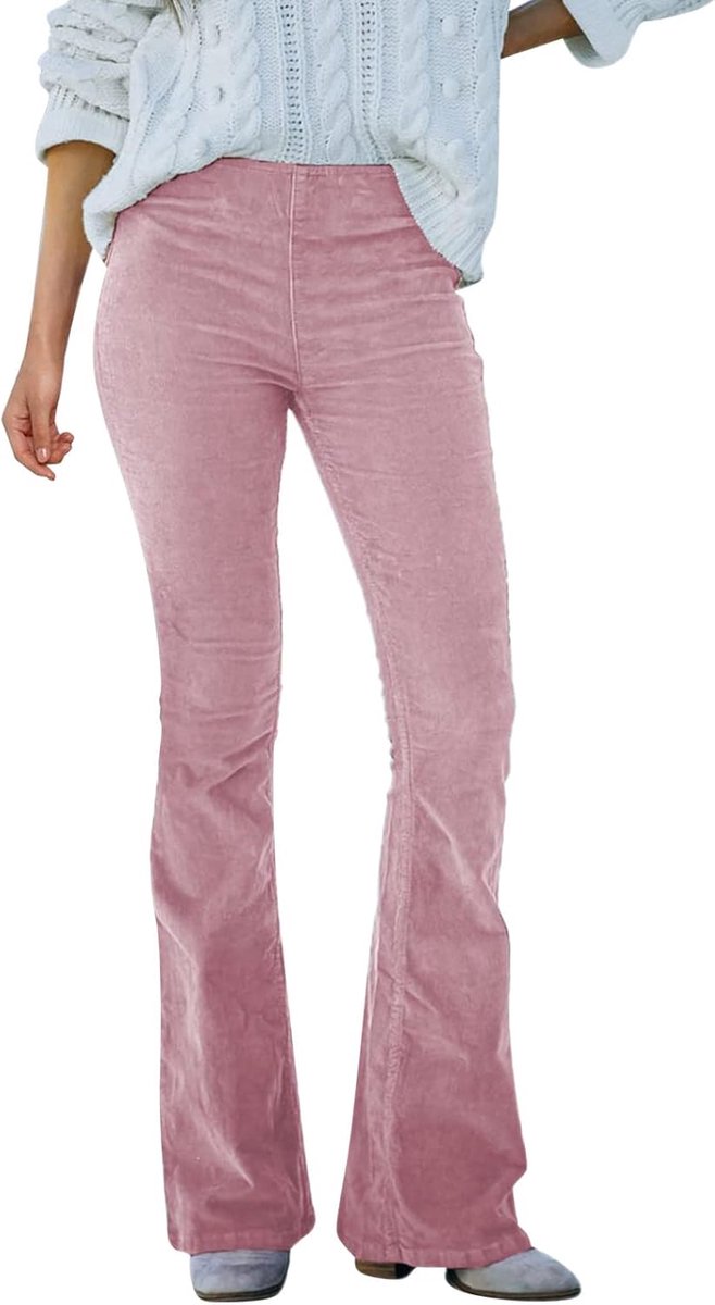 Damesbroek, hoge taille, comfortabel, chic, elegant, casual, breed, kantoor, vloeiend, recht, palazzo, sigaret, zomer, slim, linnen, los, A86