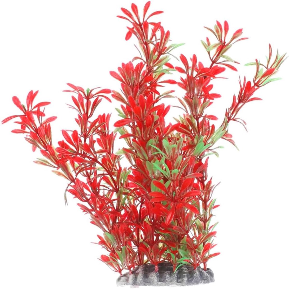 Plastic aquariumplanten Decoratie Ornament Veilig voor alle vissen Rood