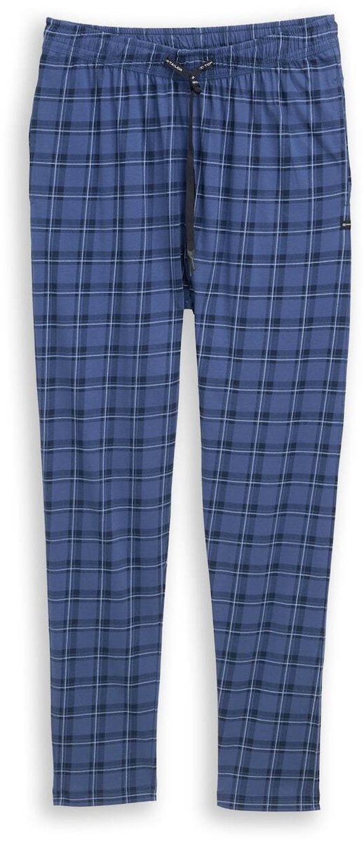 Tom Tailor - Katoenen pyjamabroek - Maat 52 - blue-medium-check