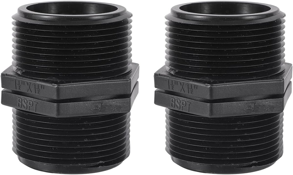 2 stuks 1,5" x 1,5" BSP buitendraad slangaansluiting koppelingen verbinder gelijke adapter bewatering slangverbinder voor tuinslangsystemen