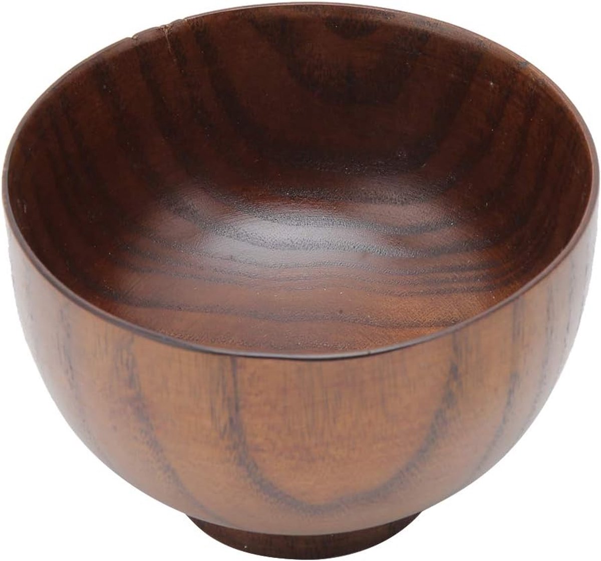 Kom, Natuurlijk Hout Soepkom Handgemaakte Home Wood Dining Bowl Serveerservies Voor Rijst, Soep, Ramen, Salades, Ontbijtgranen, Nacho's, Dip(10cm/3.9inch)