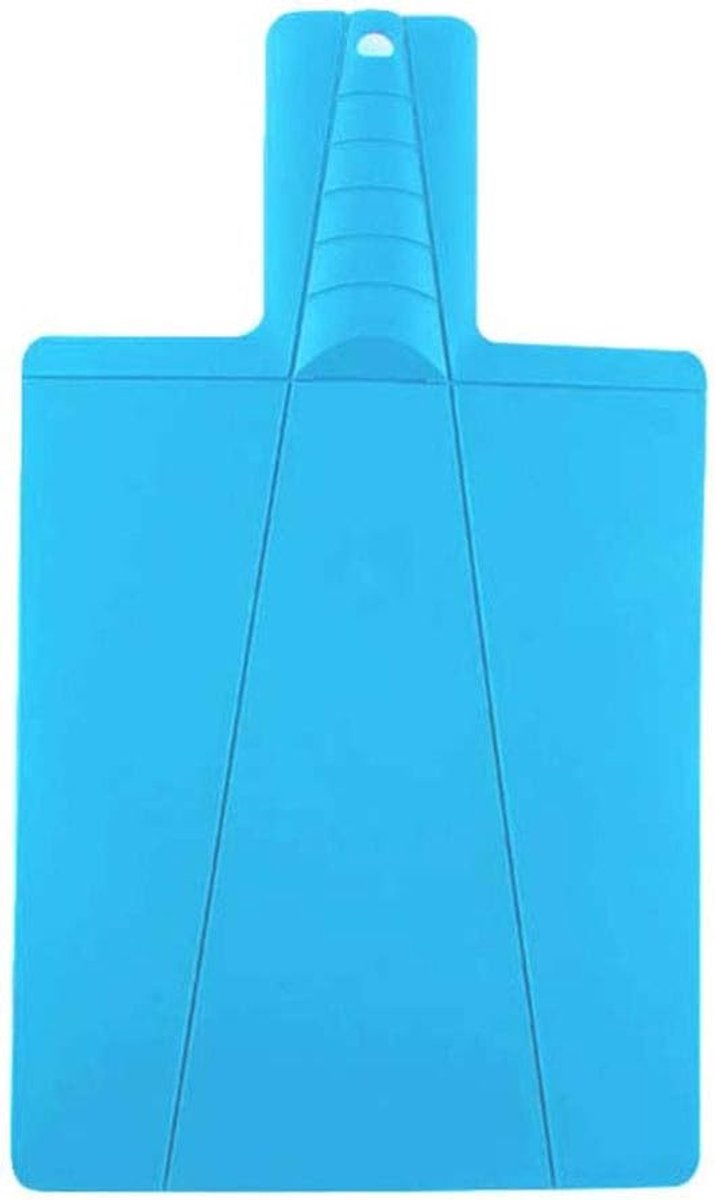 1 stuks kunststof vouwsnijplank, 38 x 21,5 cm antislip opvouwbare snijplank voor keuken, picknick, snijden van fruit, groenten, vlees (blauw)
