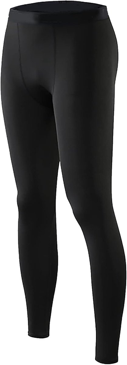 Leggings, Elastische Polyester Snel Drogen Fitness Leggings Mannen Compressiebroek voor Sport (L)