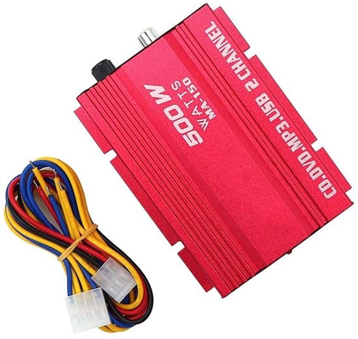 Solidchoice - Mini 2-Kanaals Hi-Fi Auto Amplifier met USB