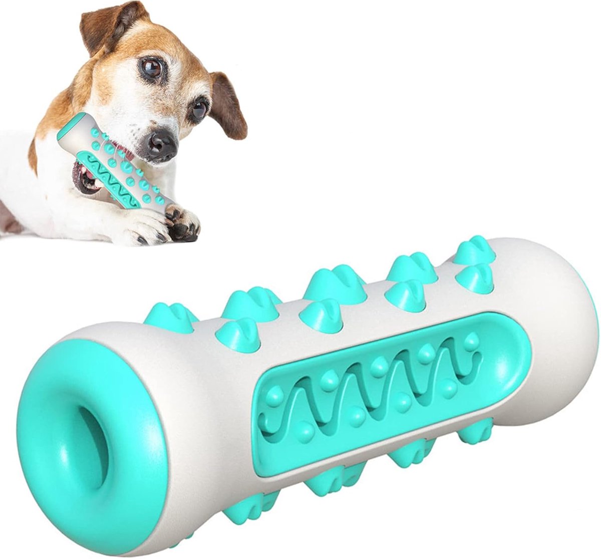 Kauwspeelgoed, onverwoestbaar kauwspeelgoed, kauwspeelgoed van natuurlijk rubber, kauwspeelgoed voor honden voor tandreiniging (blauw)