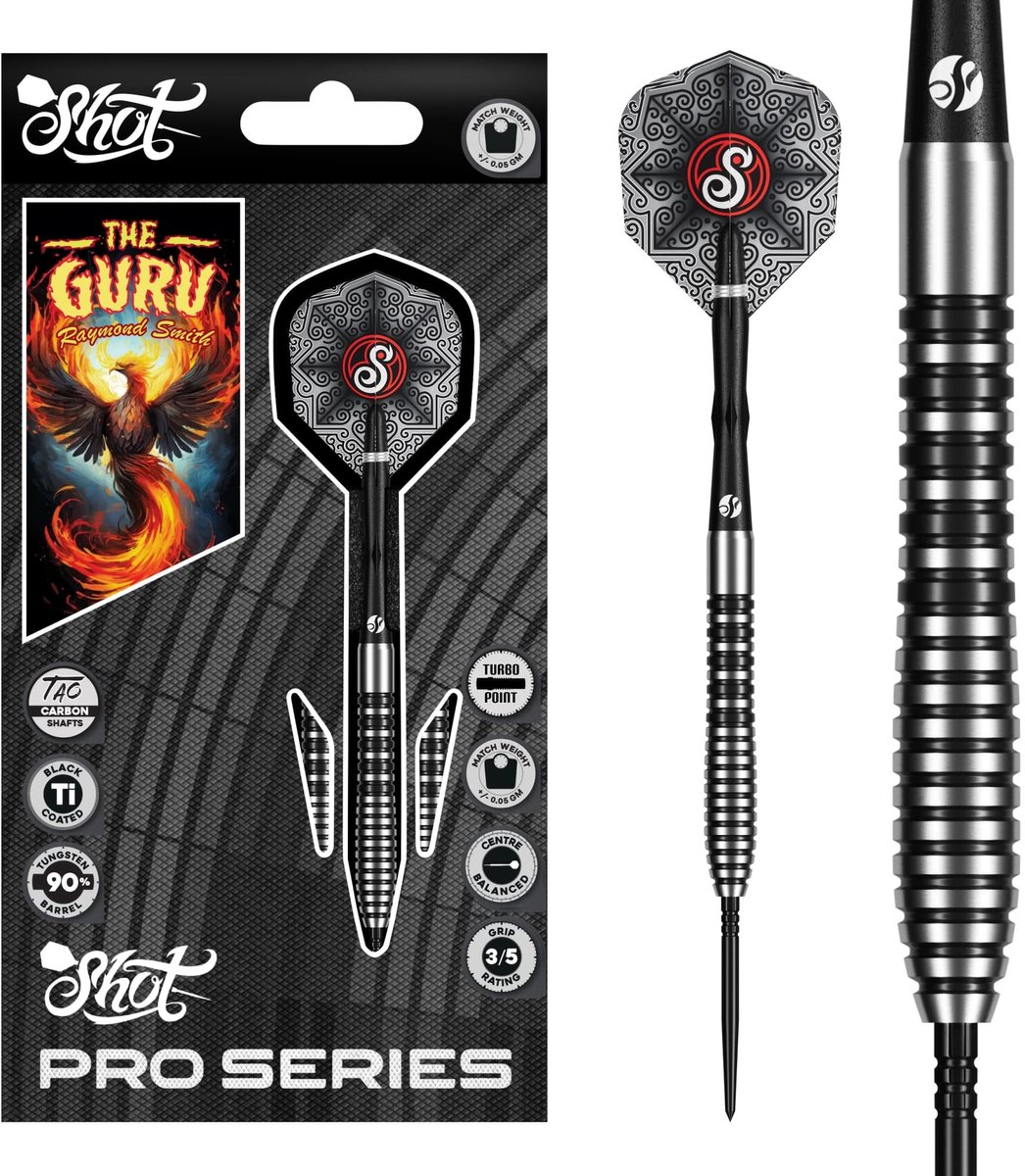 Shot Raymond Smith Guru Turbo Point 90% - Dartpijlen