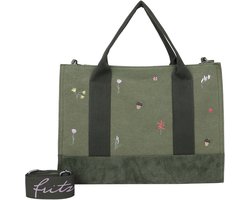Fritzi aus Preußen schoudertas Canvas Tote Bag Limited Embro Bloom Jungly groen