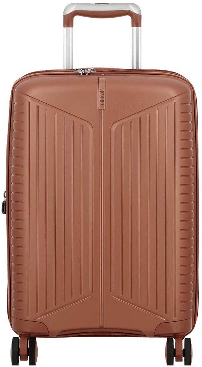 Jump Evae 4 wielen Trolley 66 cm met uitbreidingsplooi - Harde bagage - TSA slot - copper