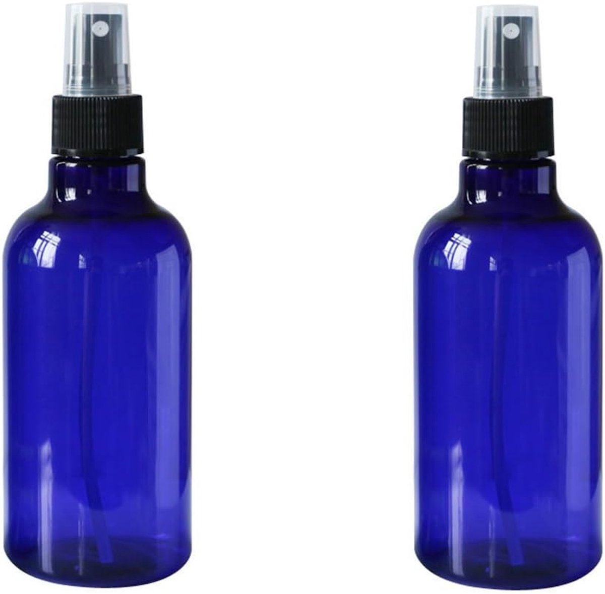 2 Stuks 250 ml 9 oz Hervulbare Lege Plastic Spray Parfum Fles Potten Containers met Cap Make-up Cosmetische Verstuiver Fles Lek Proof Draagbare Reizen Accessoires (Blauw)