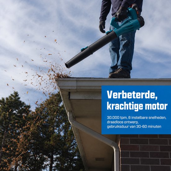 Accu Bladblazer 20V – blazer - luchtsnelheid 260 km/u - extra krachtige 4.0Ah Accu — afbeelding 5