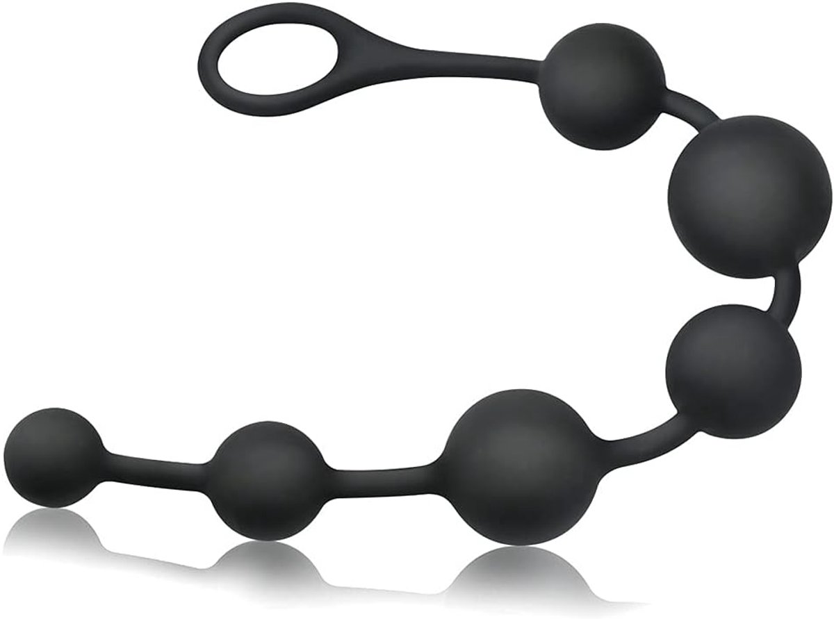 Anale parels butt plug flexibele anale plug anale trainer anale ketting met 6 verschillende maten ballen anaal seksspeelgoed voor mannen vrouwen paren
