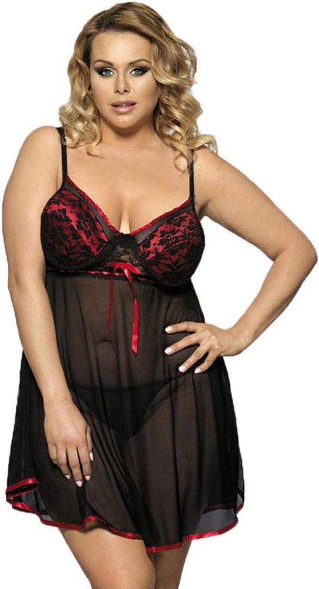 Babydolls, nachtjaponnen & negligés dames Vrouwen Sexy Lingerie Erotische Transparante Ondergoed Shirt Nachtkleding Jurk