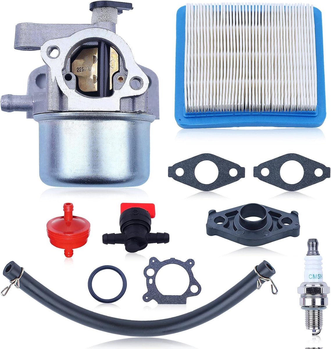 Carburateur Kit voor 675 675ex 725ex Series vervangt 799871 796707 794304 met algemeen ventiel+oliefilter+luchtfilter+olieslang + bougie