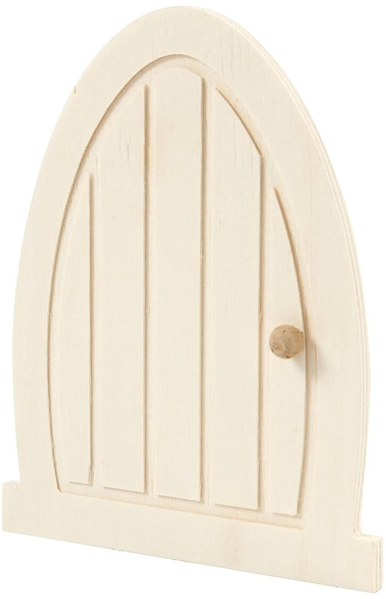 100263 deur, 10 x 13 x 0,5 cm, 1 stuk multiplex — afbeelding 2
