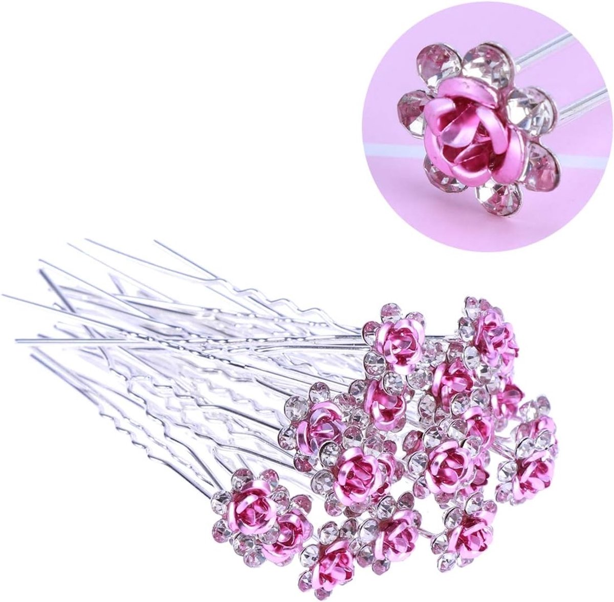 Haarspelden Bruiloft Haarspelden Vintage Haarspelden Haaraccessoires Bruiloft Haar U-vormige Haarspeldbochten Kristal Bruid Sieraden