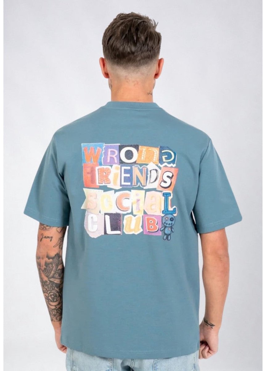 SOCIAL CLUB T-SHIRT - BLUE XS