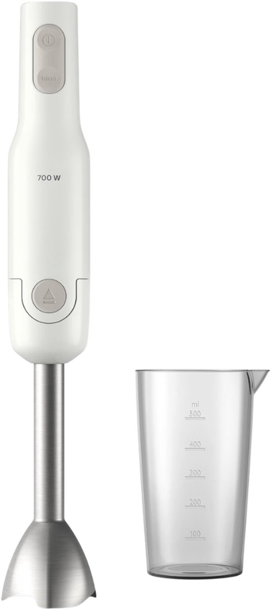 Verte - Staafmixer - 650 W - Spatbescherming Voor Het Mes - Uitschakeling Met Eén Knop - Ergonomisch Ontwerp - Inclusief Handige Beker