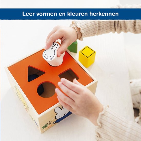 Nijntje houten speelgoed vormenstoof - peuter kleuter educatief speelgoed - vanaf 1,5 jaar - Bambolino Toys van Merkloos — afbeelding 5