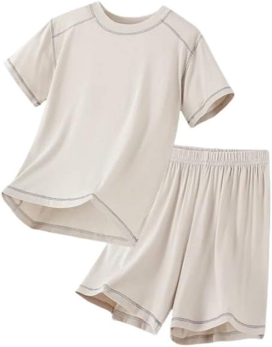 2-delige set voor jongens, katoen, T-shirt, shorts, zomer, casual, rood, 3-8 jaar, comfortabel, licht, A159