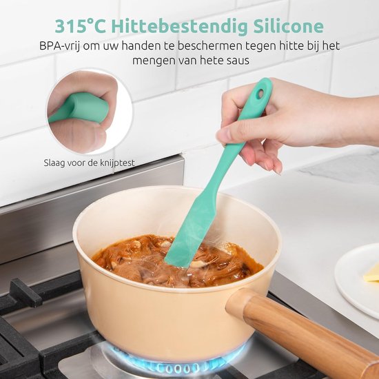 Jar Spatula, Voedselveilig Kleine Siliconen Spatel (Wintertaling) — afbeelding 3