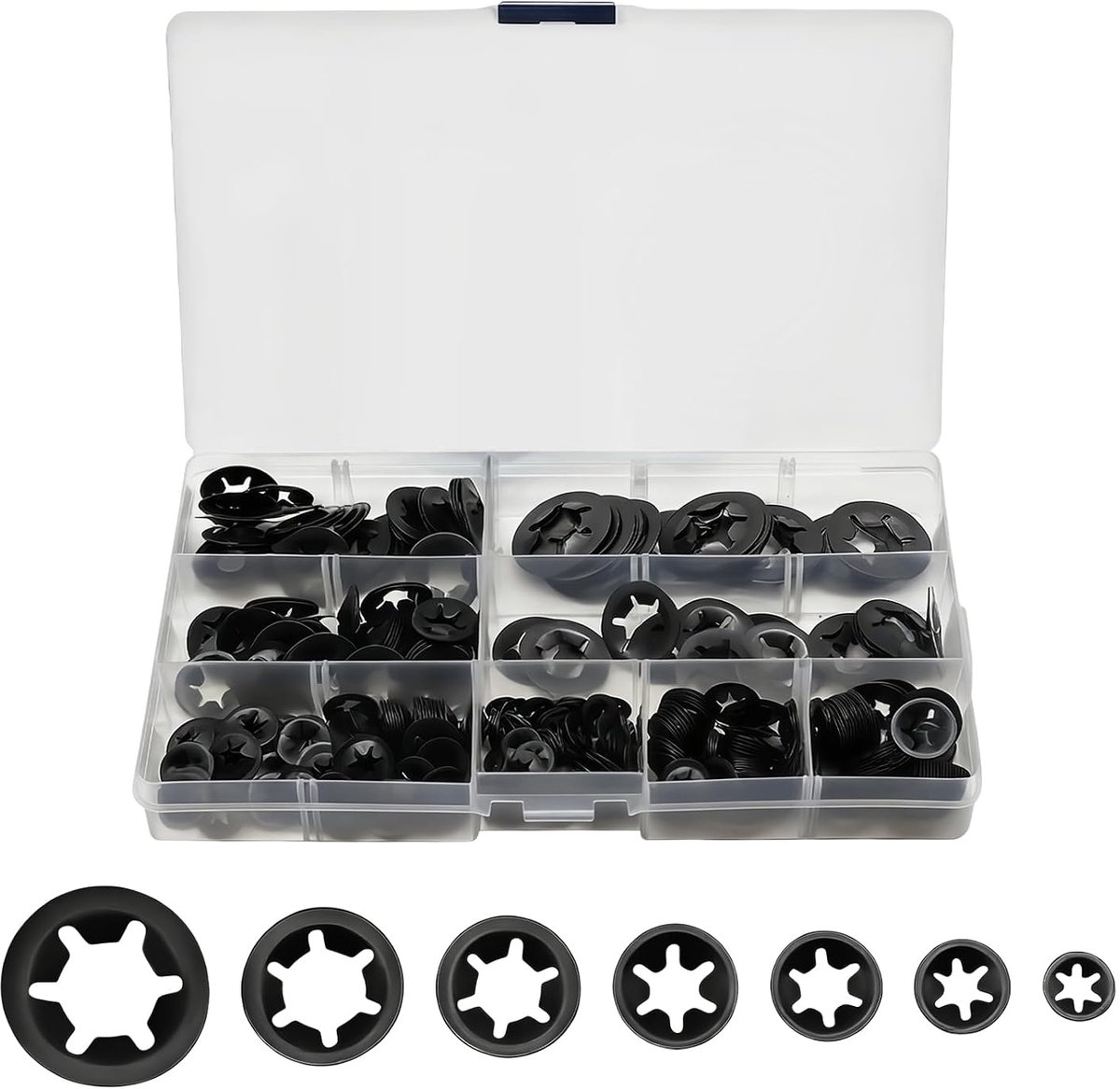 Set van 400 sluitringen, borgschijfset