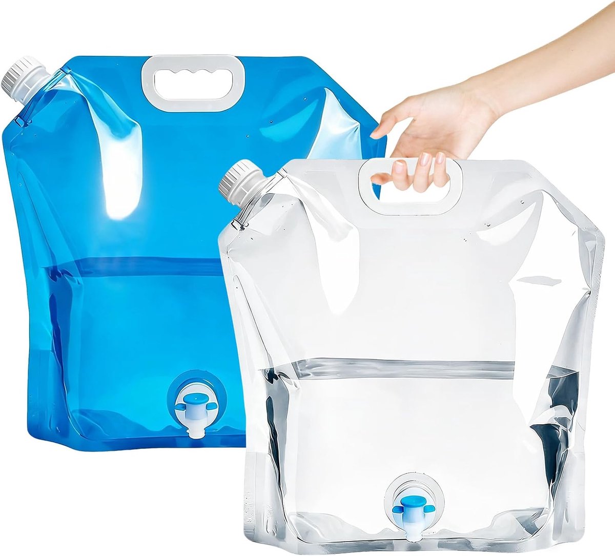 Waterreservoir 10 l, lekvrij, BPA-vrij, voor kamperen, reizen, noodgevallen