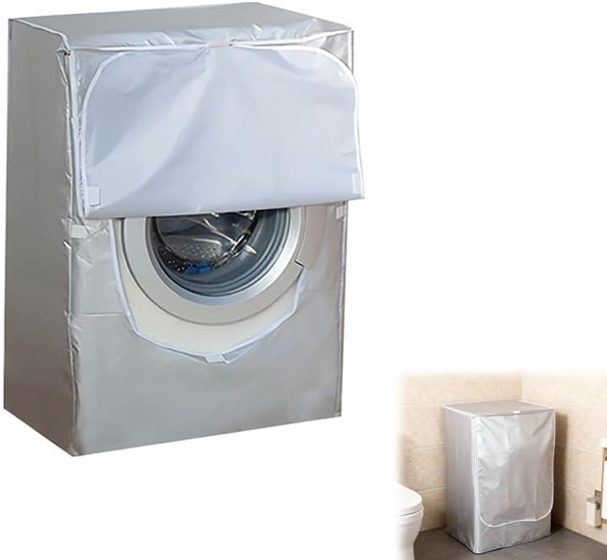 Wasmachine cover 60 x 60 x 88 cm - waterdicht en stofdicht - optimale bescherming tegen vuil - ShopVlot