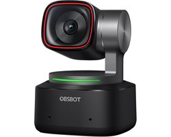 OBSBOT Tiny 2 - PTZ 4K Webcamera met AI-Tracking, Spraakbediening, Gebarenbediening, Ruisonderdrukkende Microfoons, Autofocus, USB3.0, Meerdere Modi, Webcam voor pc, Conferenties, Streaming, Zoom