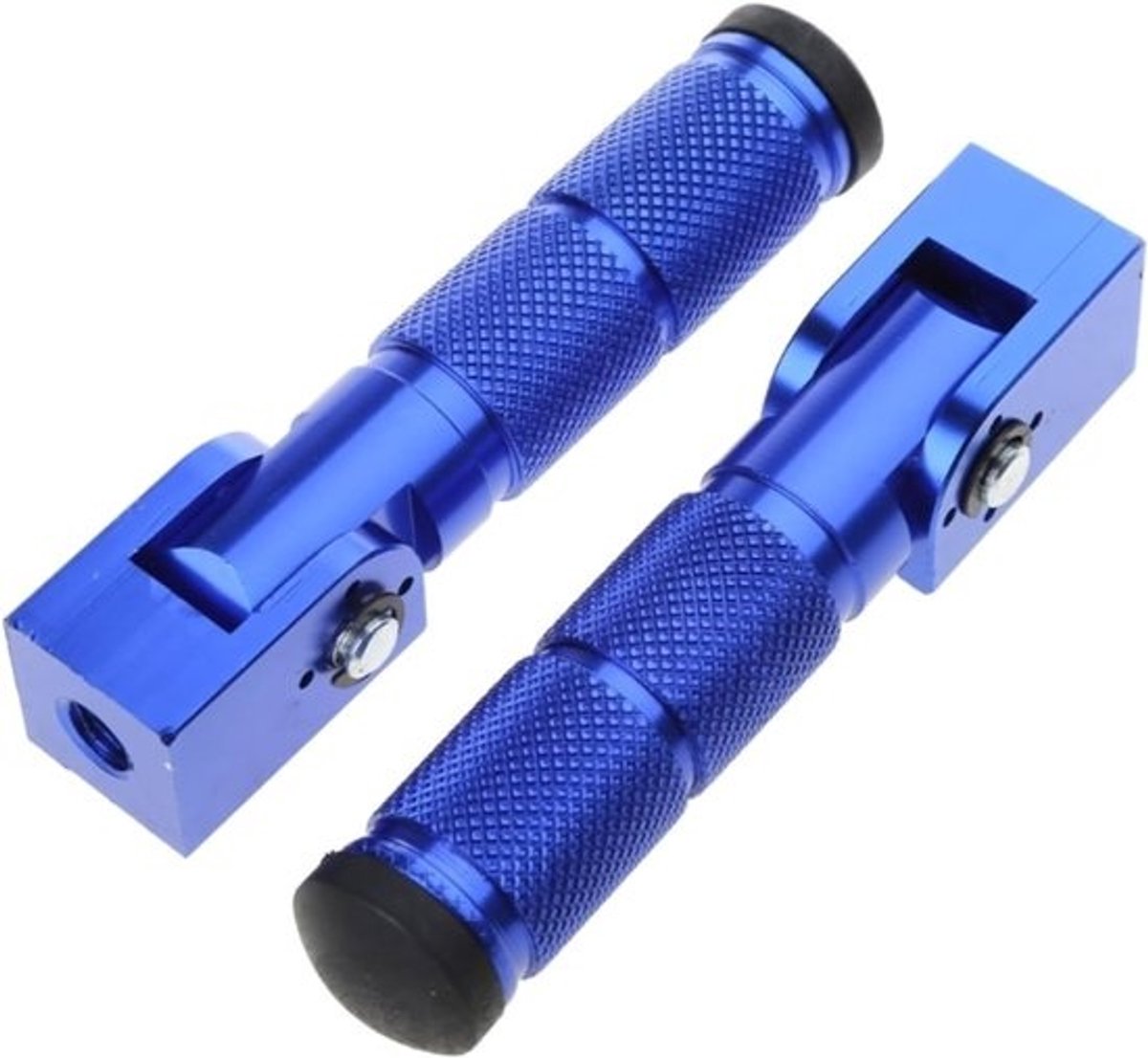 Motorfietspedaal - Voetsteun - Voetsteun voor motorfiets - Verbeterd rijcomfort - Antislip - Opvouwbaar ontwerp - 12.2 cm lang - Blauw