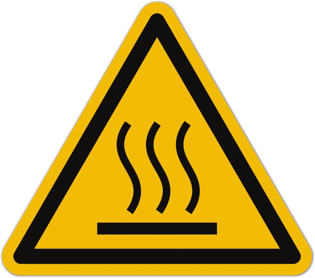 Waarschuwingsstickers voor hete oppervlakken (15 stuks, 50 mm) - Gevaarssymbolen - ShopVlot