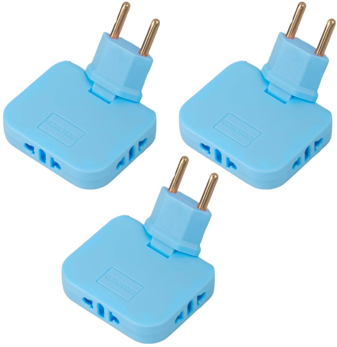 Stekkerdozen – Set van 3 – Ultradun – 3 stopcontacten – 180° draaibare aansluiting – 16A/250V
