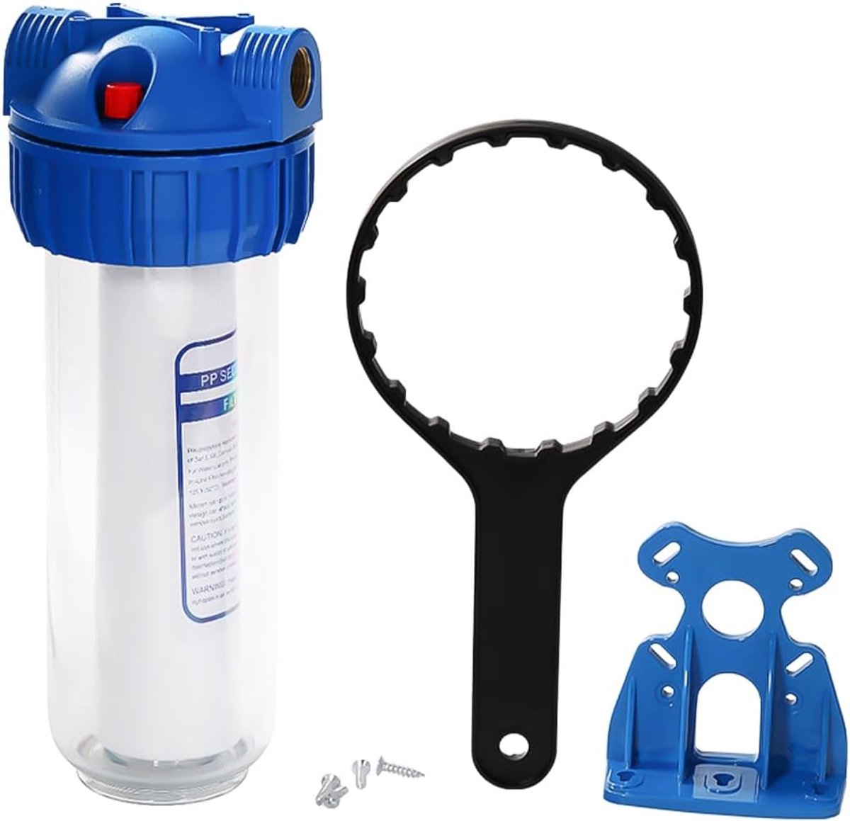 Filterhouder 10 inch, 3/4 inch, transparant, PP-katoen, PET