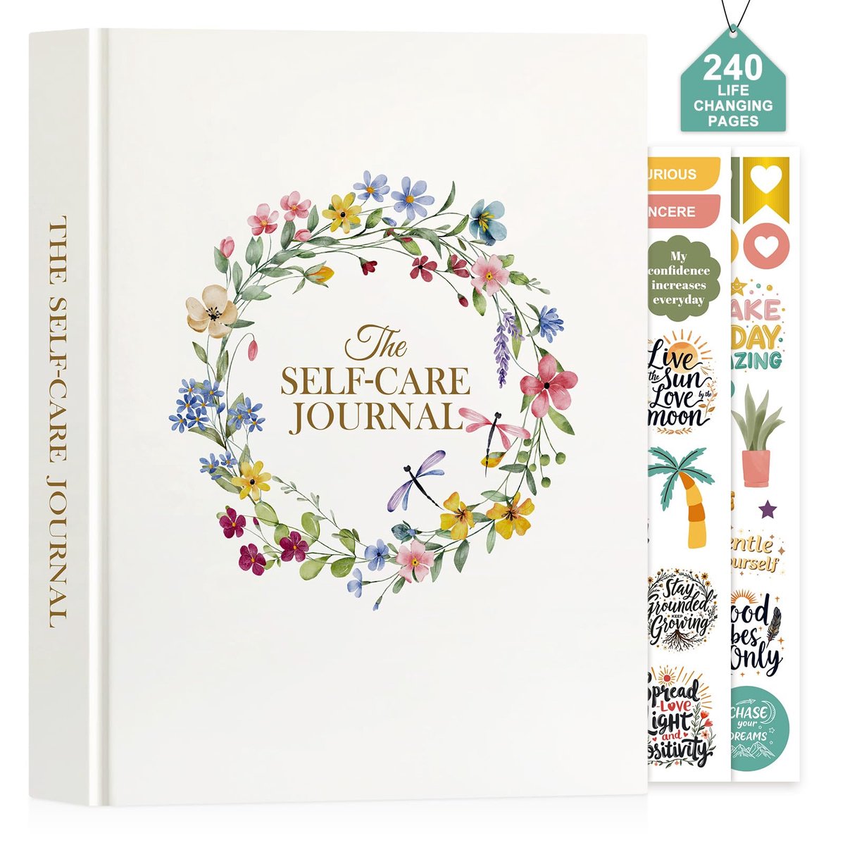 SnelShoppen - Zelfzorgdagboek voor Vrouwen, Dagelijkse Reflectie Notitieboek met Prompts, Wellness & Dankbaarheidsplanner, Geestelijke Gezondheid, 5 M