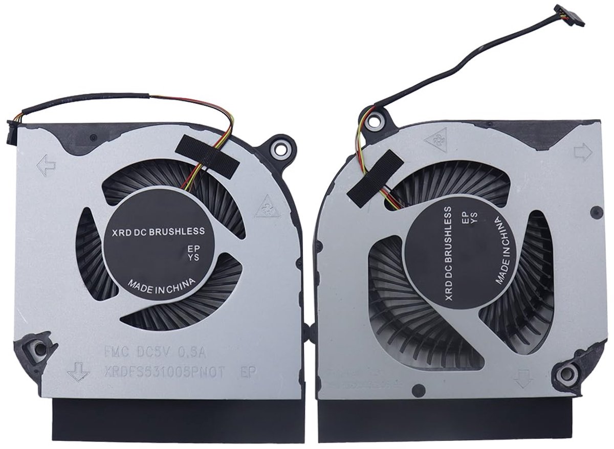 CPU + GPU ventilator vervanging - voor Nitro 5 AN517-41/52/54/45/55/56/57 - OEM-nummer DFS5K5K22305 - optimale koeling - ShopVlot