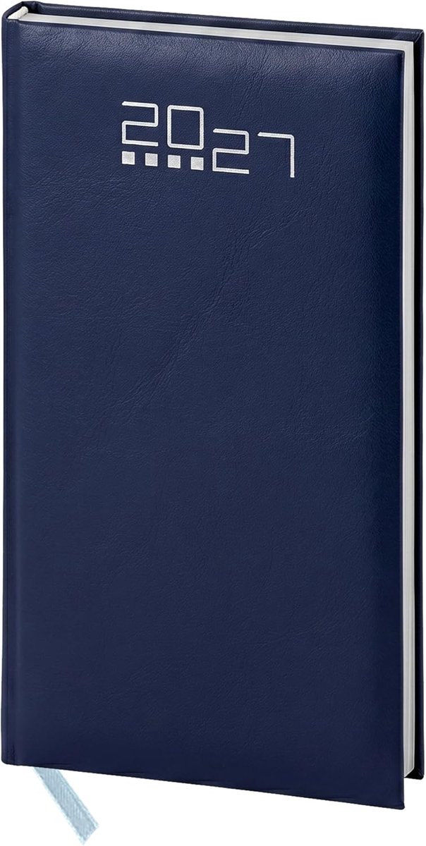 SnelShoppen - Mini Weekplanner 2027 - Handbag Planner 8x15cm - 148 Pagina's - Rubberen Kaft - Multilingual - Ideaal voor Werk, Afspraken & Organisatie