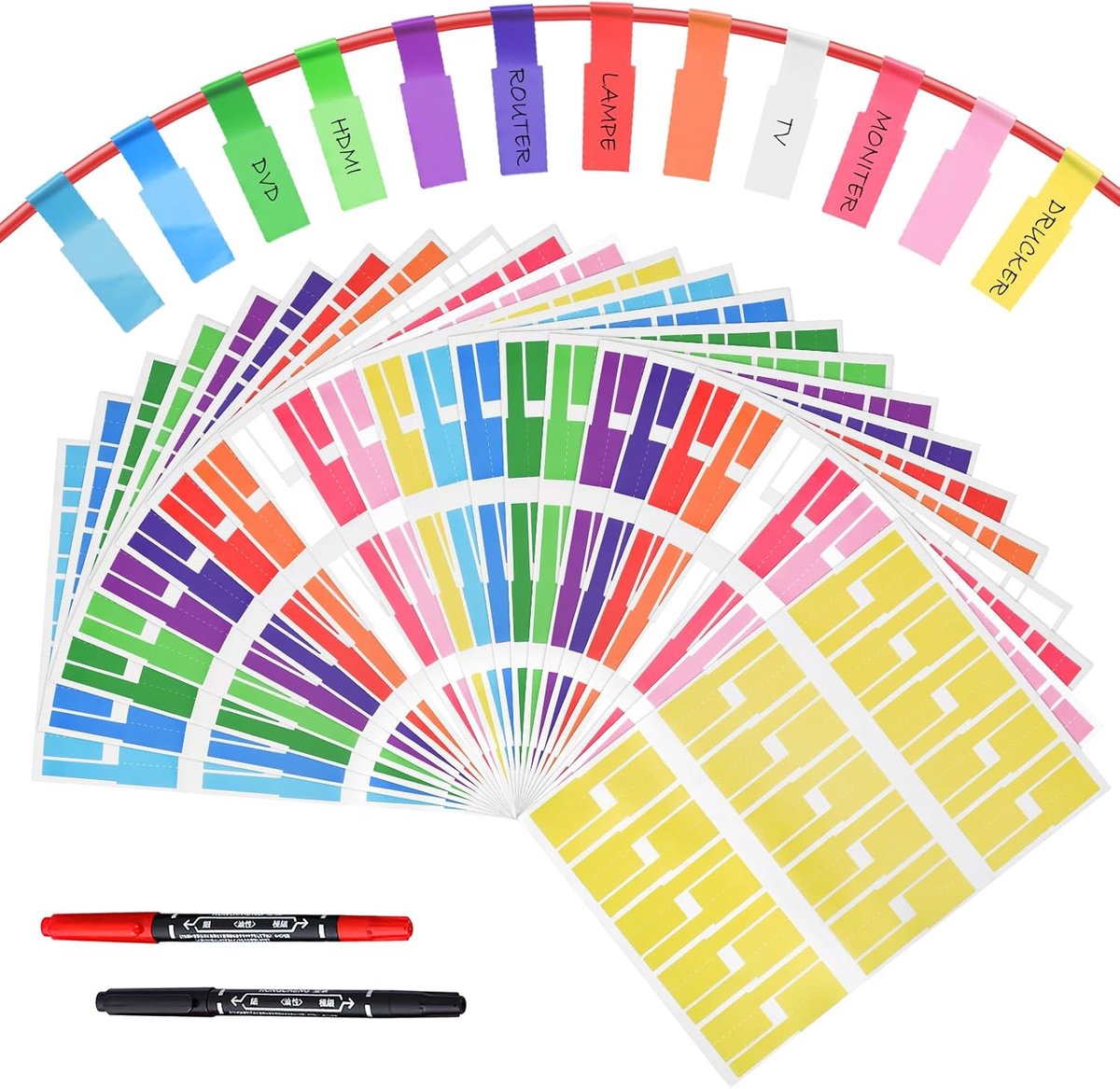 Waterdichte kabellabels