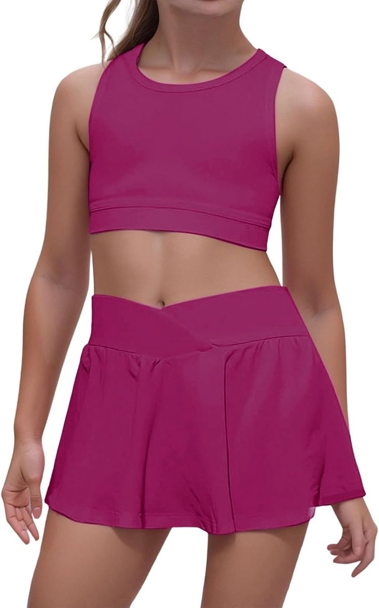 2-delige set voor meisjes, blouse met lange mouwen en bermuda, sterrenmotief, katoen, ademend, chique, outfit, tussenseizoen, licht, kleding voor jongeren, meisjes, feest, A294