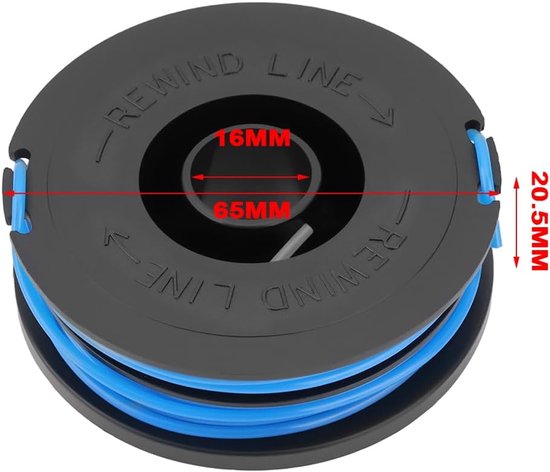 4 stuks GT2826 grastrimmer vervangende spoel en lijn 5 m x 1,5 mm, compatibel met Qualcast GT2826 grastrimmer, compatibel met MacAllister MGT430 — afbeelding 4