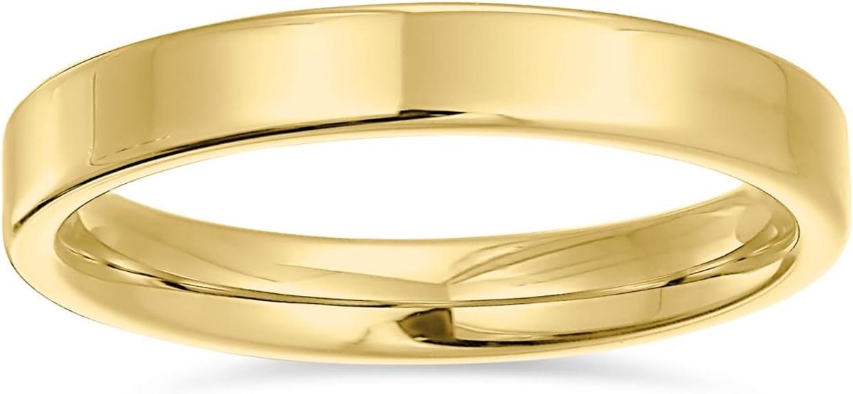 Gepersonaliseerde Plain Eenvoudige Dunne Sigaar Platte Koppels Titanium Trouwring Ringen Voor Mannen Vrouwen Gepolijst Zwart Zilver Rose Gold Tone Comfort Fit 3 MM