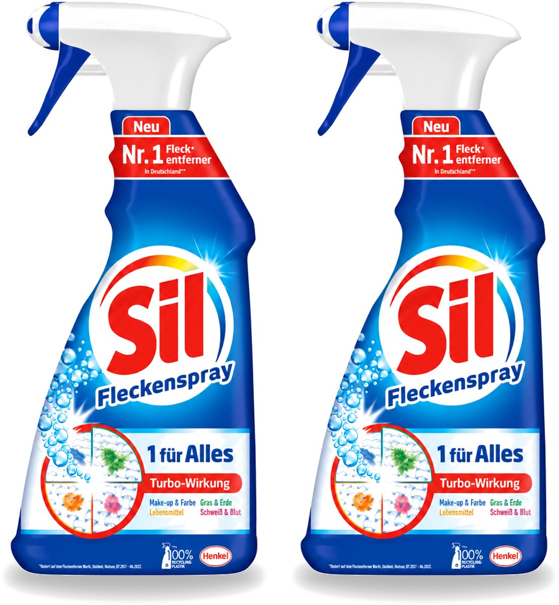2 x Sil - Vlekverwijderaar - Spray - 500 ml - Voordeelverpakking - 2 stuks