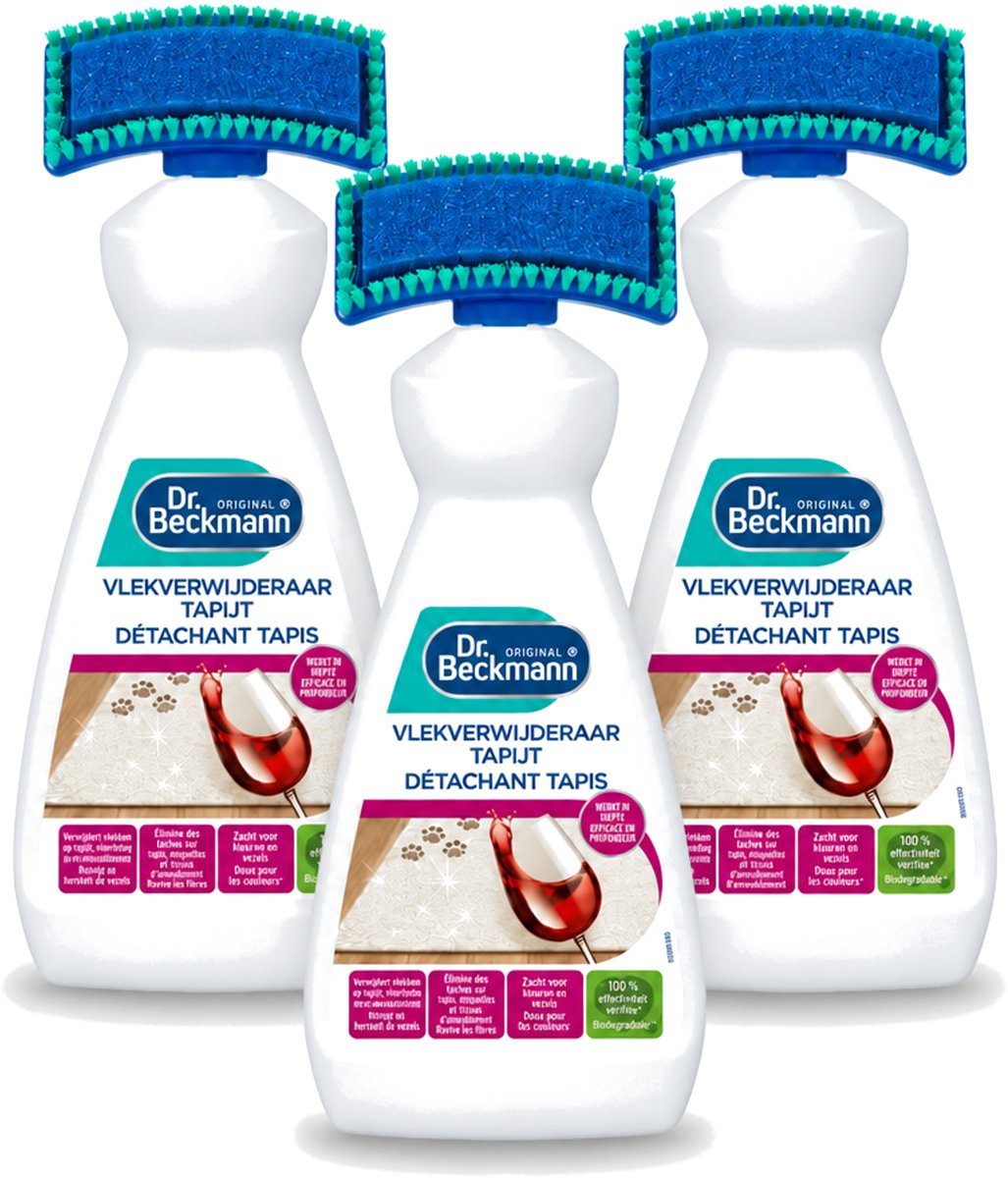 3 x Dr. Beckmann – Vlekkenverwijderaar – Tapijt - 650 ml - Voordeelverpakking - 3 stuks