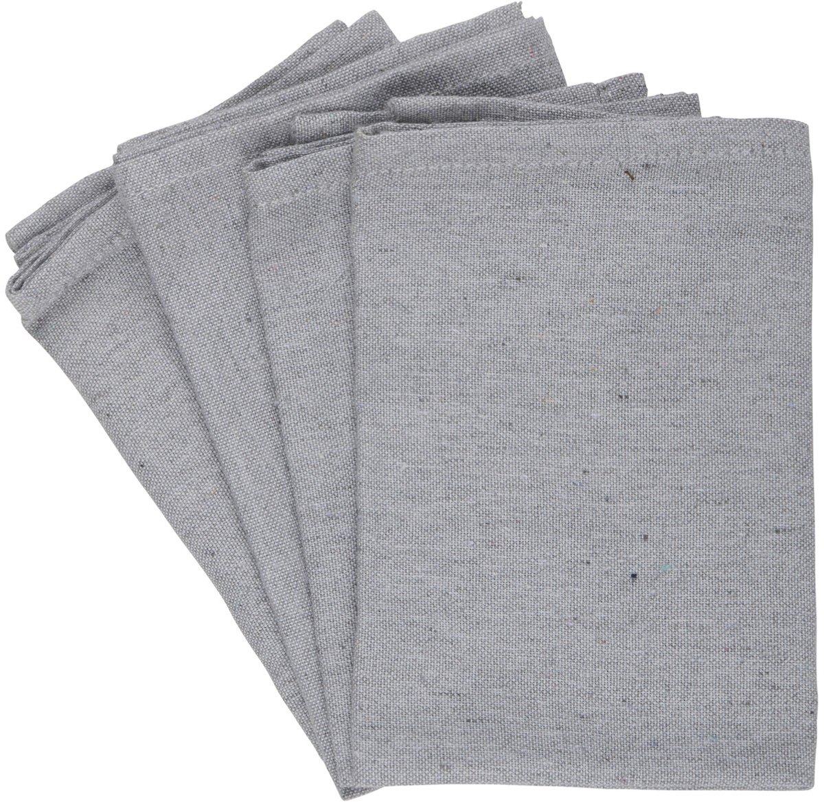 Arti Casa Servetten Grijs - Set van 4 Stuks - Gemaakt van Zacht Katoen - Herbruikbaar en Eenvoudig Wasbaar - Vierkant Formaat van 35x35 cm - Effen Grijs Design - Geschikt voor Dagelijks Gebruik — cadeau in Wonen & Interieur - foto 4