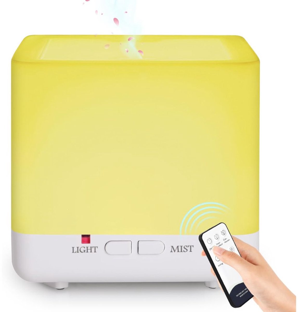 KLS® Humidifier - Humidifier en Diffuser - Oplaadbaar - Wit - 10cm x 10cm x 10cm