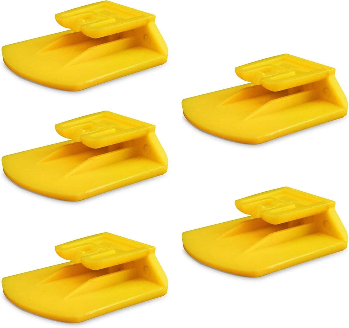 Set van 5 Clip Houders Compatibel met Telepass Slim en Compatibel met MooneyGo. Verkrijgbaar in 6 Kleuren (Geel)