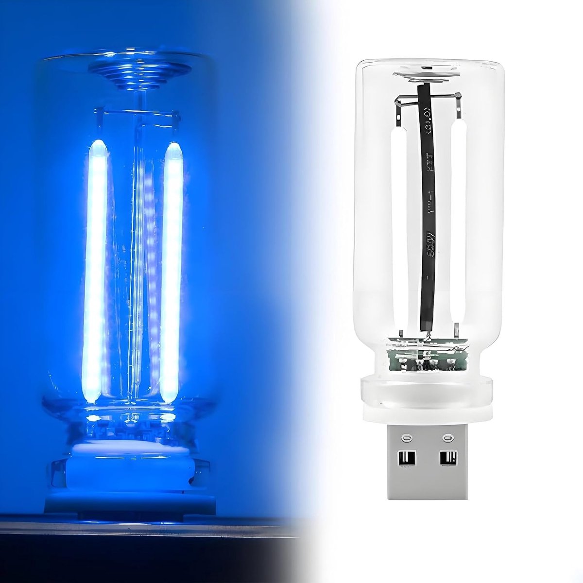 USB-aanraakbediening LED-nachtlampje - retro glazen fles omgevingslamp voor auto, slaapkamer en hal, dimbaar meerkleurig minilamp voor romantische doe-het-zelf mini-decoratie