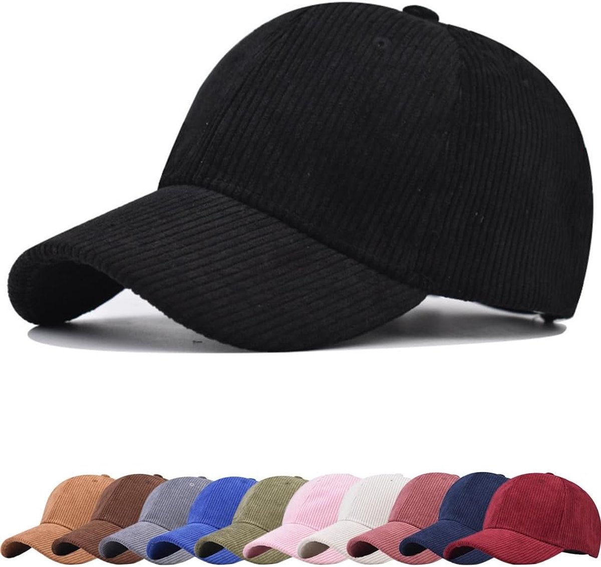 Klassieke baseballpet, wintermuts voor dames, corduroy, hoogwaardige vintage corduroy, verstelbare pet, schildpet, outdoor, uv-bescherming, pet