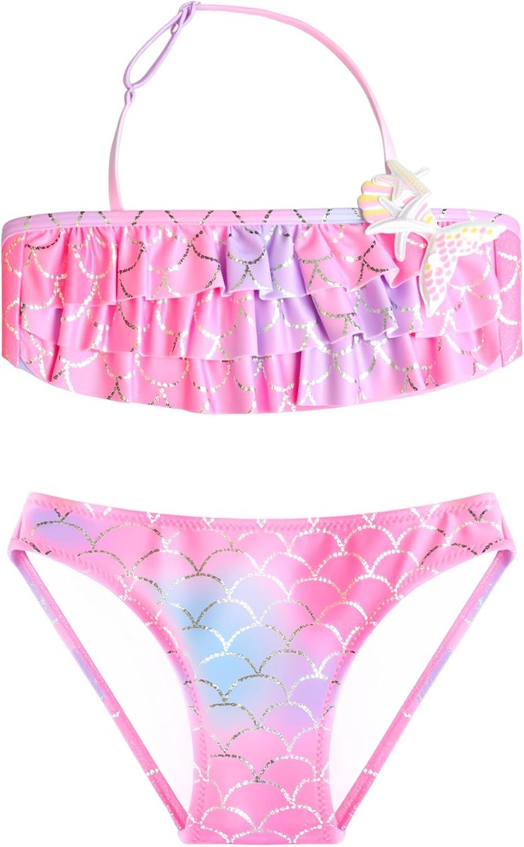 Zwempak, tweedelig bikinisetje, tankinisetjes, zwempak voor meisjes van 2-14 jaar